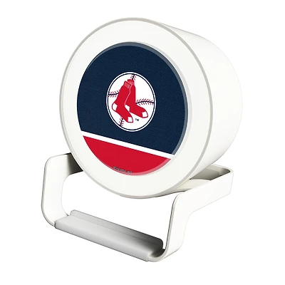 Boston Red Sox Cooperstown Team Logo Night Light Charger with Bluetooth Speaker