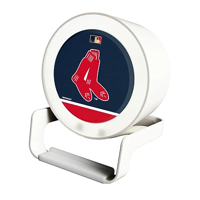 Boston Red Sox Cooperstown Logo Night Light Charger with Bluetooth Speaker