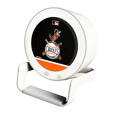 Baltimore Orioles Cooperstown Team Logo Night Light Charger with Bluetooth Speaker