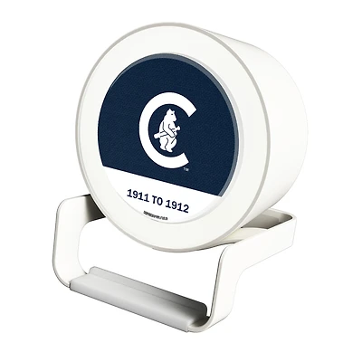 Chicago Cubs Cooperstown Team Night Light Charger with Bluetooth Speaker