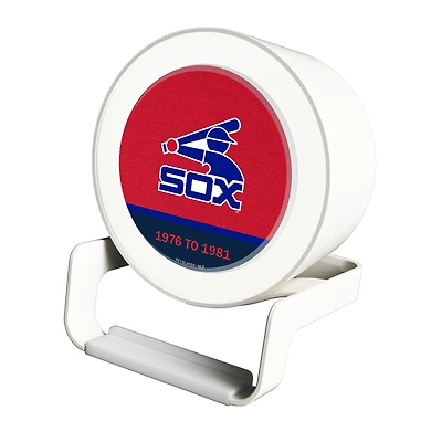 Chicago White Sox Cooperstown Logo Night Light Charger with Bluetooth Speaker