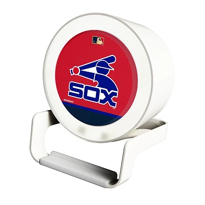 Chicago White Sox Cooperstown Logo Night Light Charger with Bluetooth Speaker