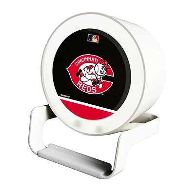 Cincinnati Reds Cooperstown Team Logo Night Light Charger with Bluetooth Speaker