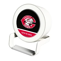 Cincinnati Reds Cooperstown Team Logo Night Light Charger with Bluetooth Speaker