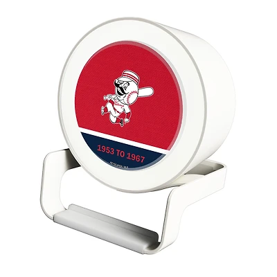 Cincinnati Reds Cooperstown Team Night Light Charger with Bluetooth Speaker