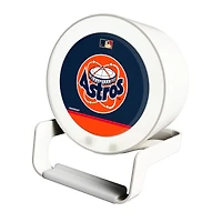 Houston Astros Cooperstown Team Logo Night Light Charger with Bluetooth Speaker