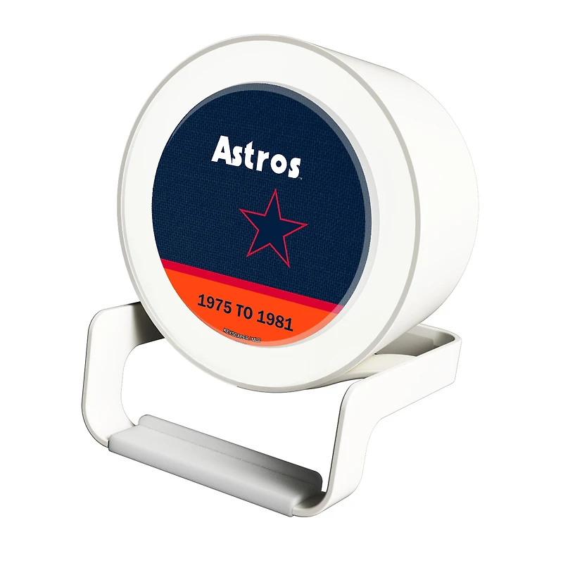 Houston Astros Cooperstown Team Night Light Charger with Bluetooth Speaker