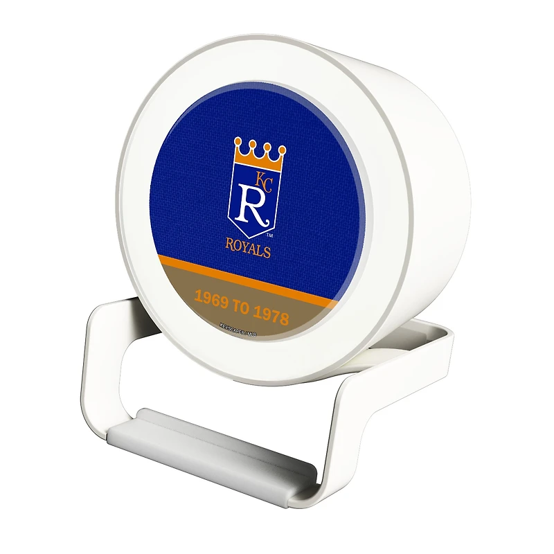 Kansas City Royals Cooperstown Team Logo Night Light Charger with Bluetooth Speaker