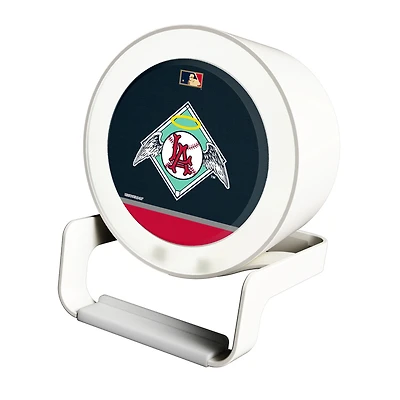 Los Angeles Angels Cooperstown Team Logo Night Light Charger with Bluetooth Speaker