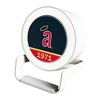 Los Angeles Angels Cooperstown Team Night Light Charger with Bluetooth Speaker
