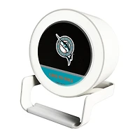 Florida Marlins Cooperstown Team Logo Night Light Charger with Bluetooth Speaker