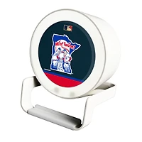 Minnesota Twins Cooperstown Team Logo Night Light Charger with Bluetooth Speaker