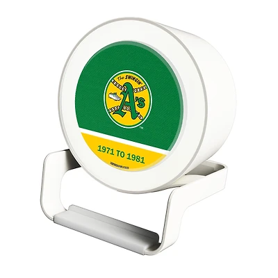 Athletics Cooperstown Team Logo Night Light Charger with Bluetooth Speaker