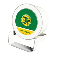 Athletics Cooperstown Team Logo Night Light Charger with Bluetooth Speaker