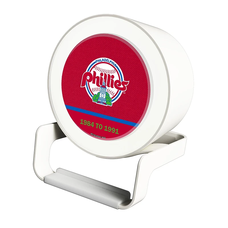 Philadelphia Phillies Cooperstown Team Logo Night Light Charger with Bluetooth Speaker