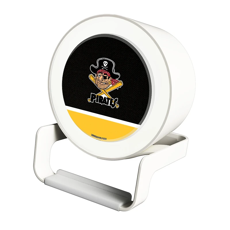 Pittsburgh Pirates Cooperstown Team Logo Night Light Charger with Bluetooth Speaker