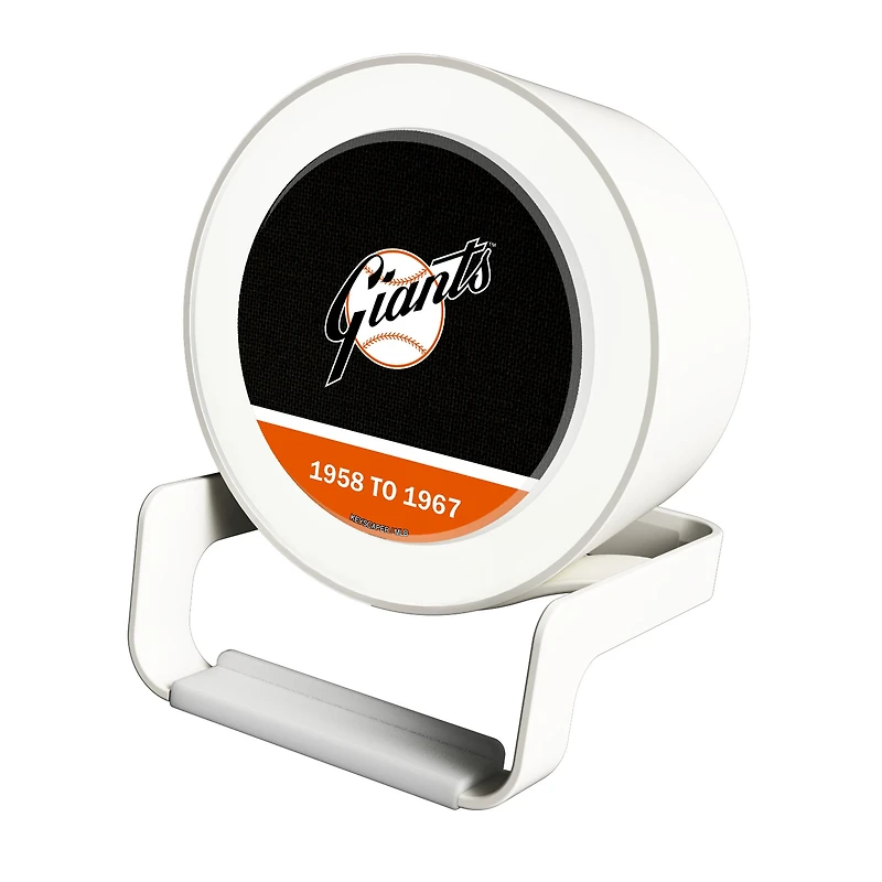 San Francisco Giants Cooperstown Team Logo Night Light Charger with Bluetooth Speaker