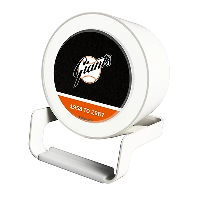 San Francisco Giants Cooperstown Team Logo Night Light Charger with Bluetooth Speaker