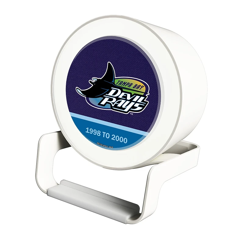 Tampa Bay Rays Cooperstown Team Logo Night Light Charger with Bluetooth Speaker