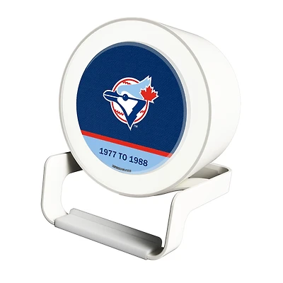 Toronto Blue Jays Cooperstown Logo Night Light Charger with Bluetooth Speaker