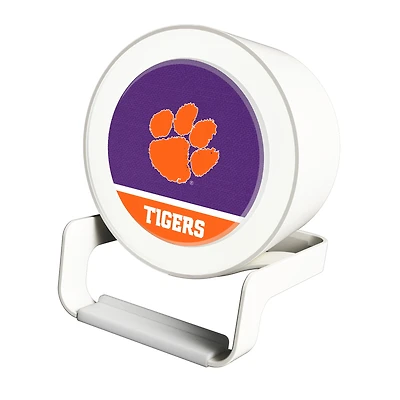Clemson Tigers Night Light Wireless Charger And Bluetooth Speaker