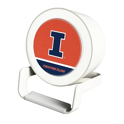 Illinois Fighting Illini Night Light Wireless Charger And Bluetooth Speaker