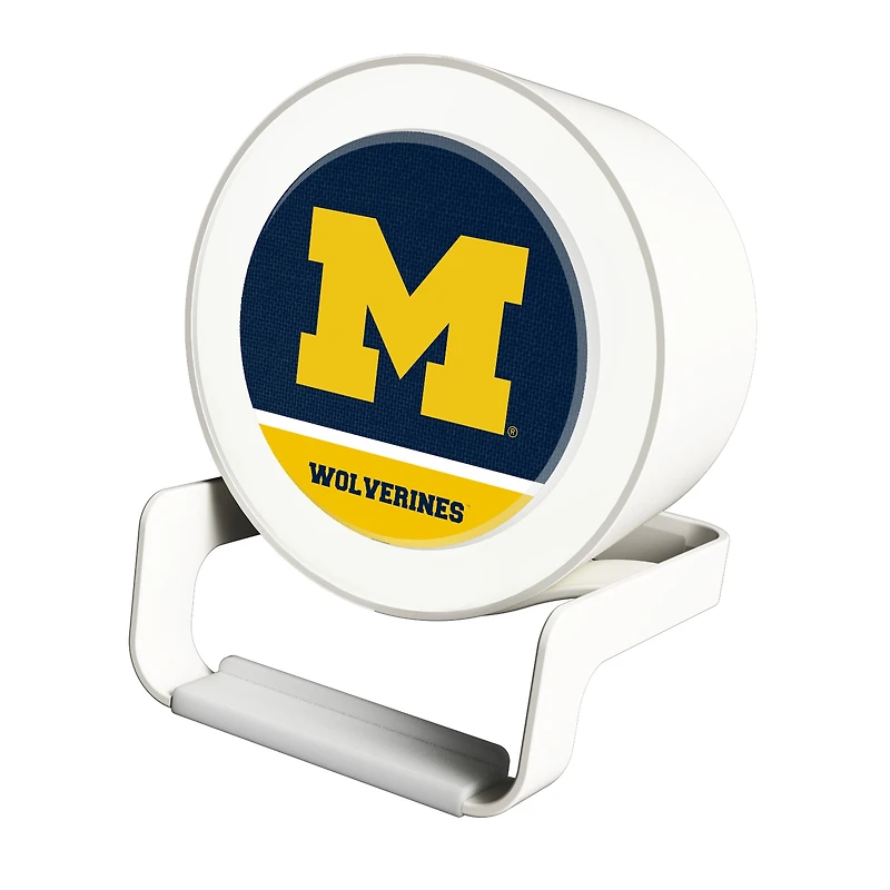 Michigan Wolverines Night Light Wireless Charger And Bluetooth Speaker