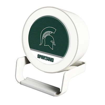 Michigan State Spartans Night Light Wireless Charger And Bluetooth Speaker