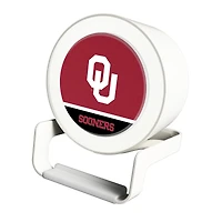 Oklahoma Sooners Night Light Wireless Charger And Bluetooth Speaker