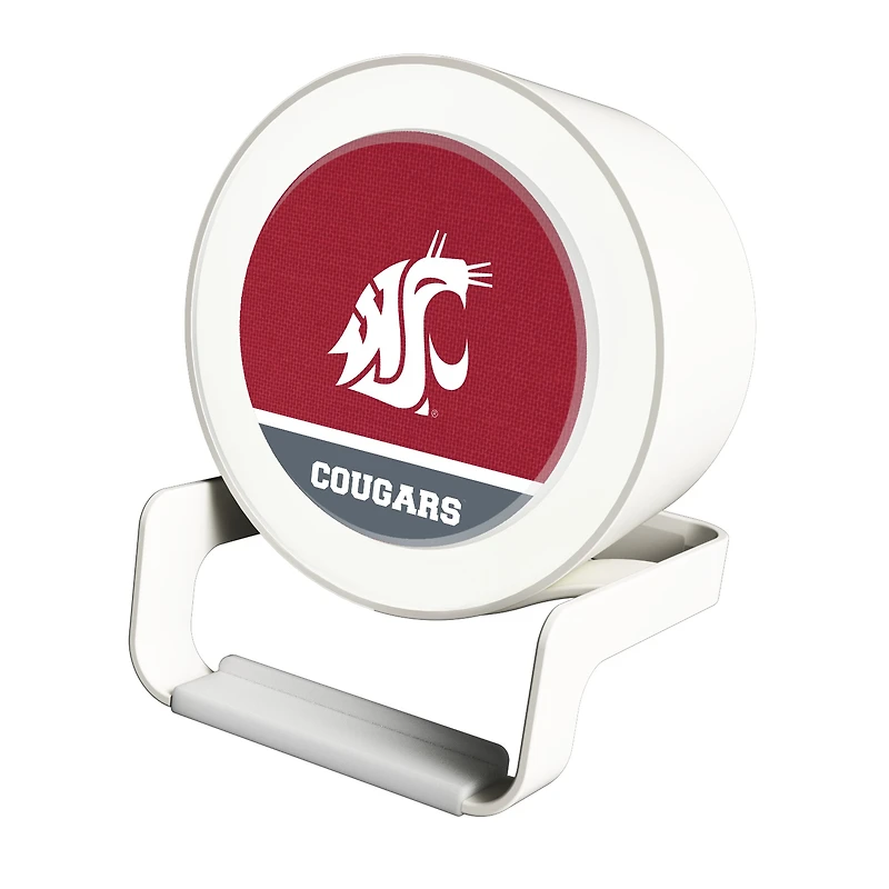 Washington State Cougars Night Light Wireless Charger And Bluetooth Speaker