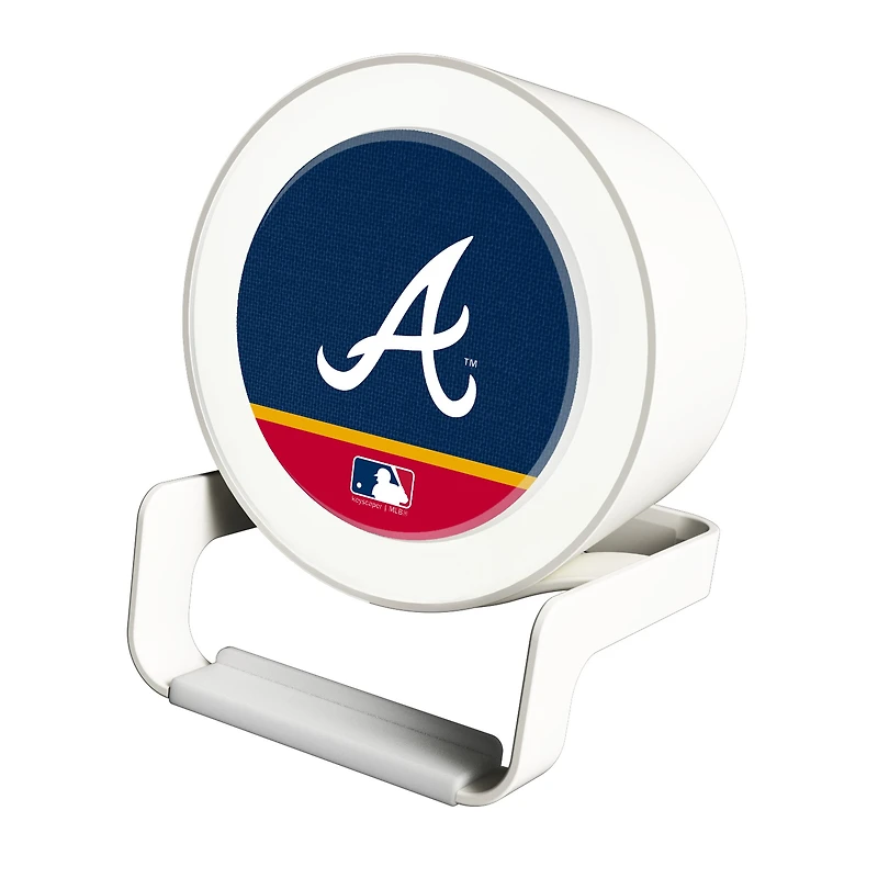 Atlanta Braves Night Light Wireless Charger And Bluetooth Speaker