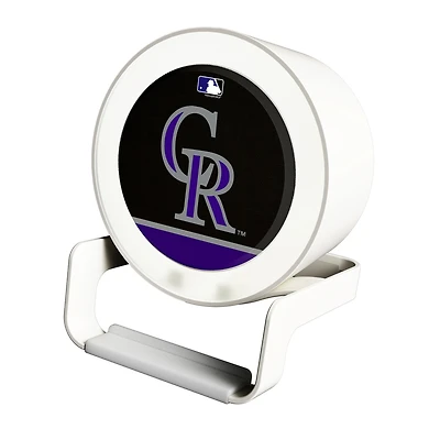 Colorado Rockies Night Light Wireless Charger And Bluetooth Speaker