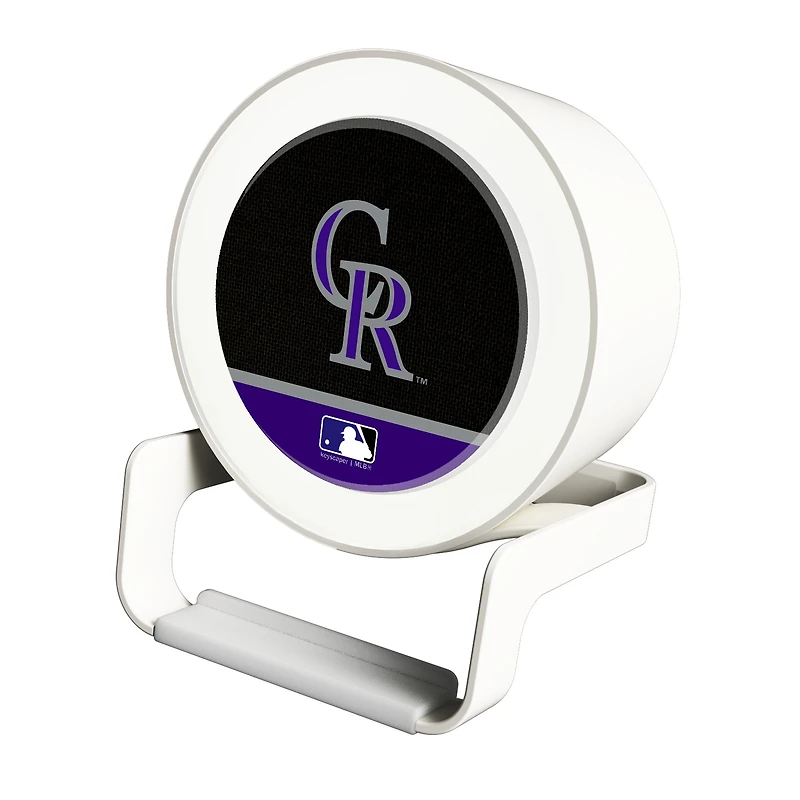 Colorado Rockies Night Light Wireless Charger And Bluetooth Speaker