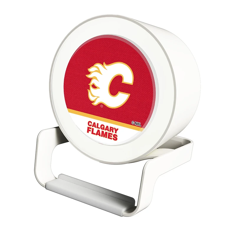 Calgary Flames Night Light Wireless Charger And Bluetooth Speaker