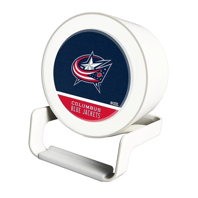 Columbus Blue Jackets Night Light Wireless Charger And Bluetooth Speaker