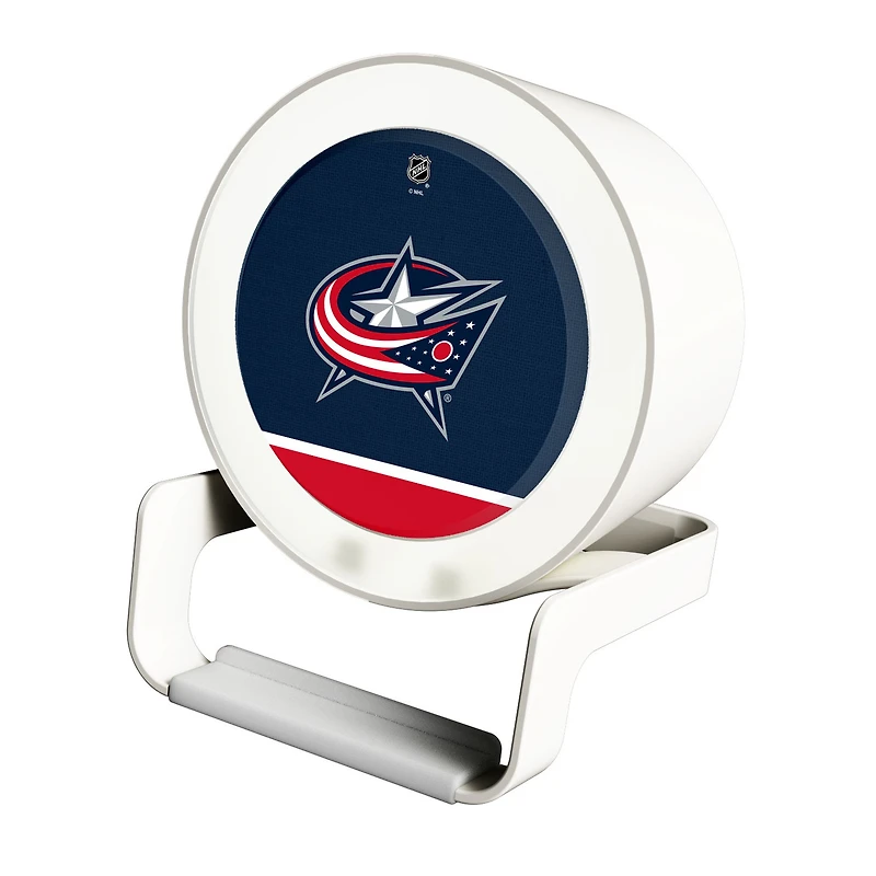 Columbus Blue Jackets Night Light Wireless Charger And Bluetooth Speaker