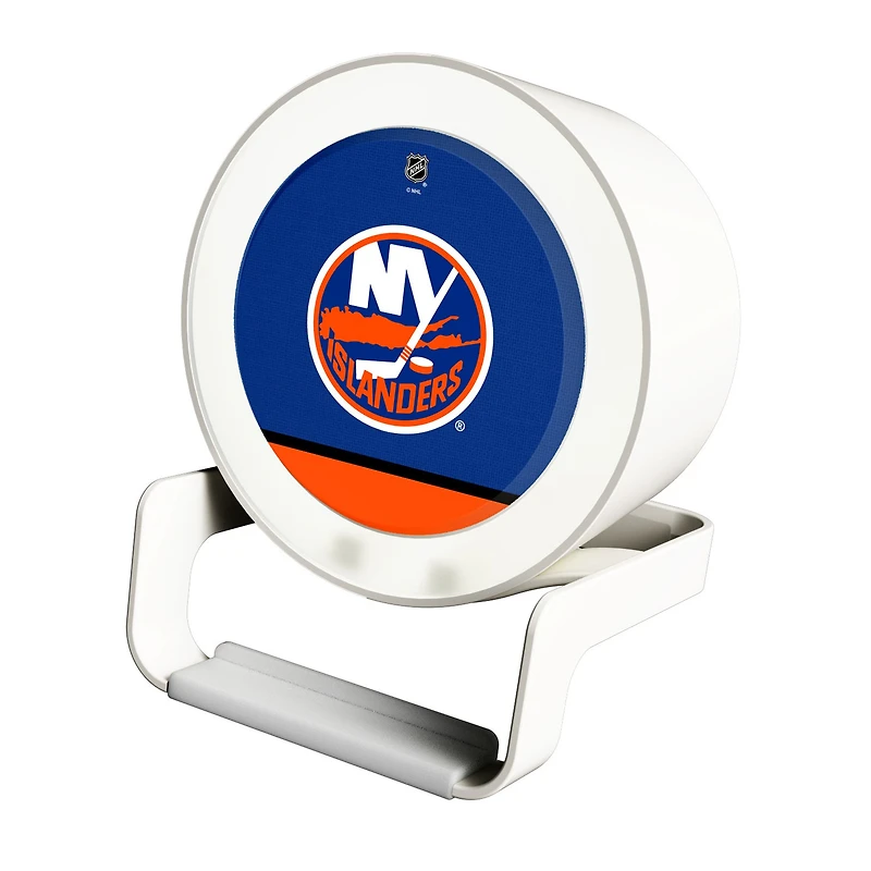 New York Islanders Night Light Wireless Charger And Bluetooth Speaker