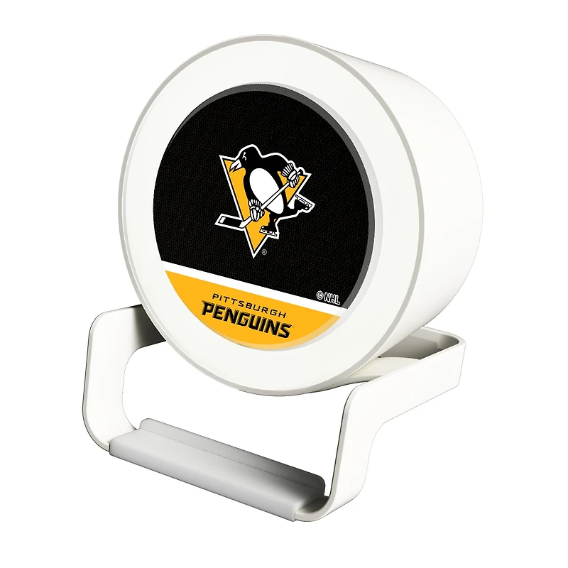 Pittsburgh Penguins Night Light Wireless Charger And Bluetooth Speaker