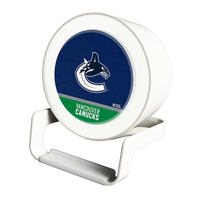 Vancouver Canucks Night Light Wireless Charger And Bluetooth Speaker