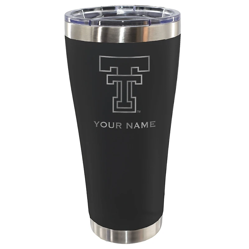 Texas Tech Red Raiders Personalized 30oz. Laser Etched Black Tumbler