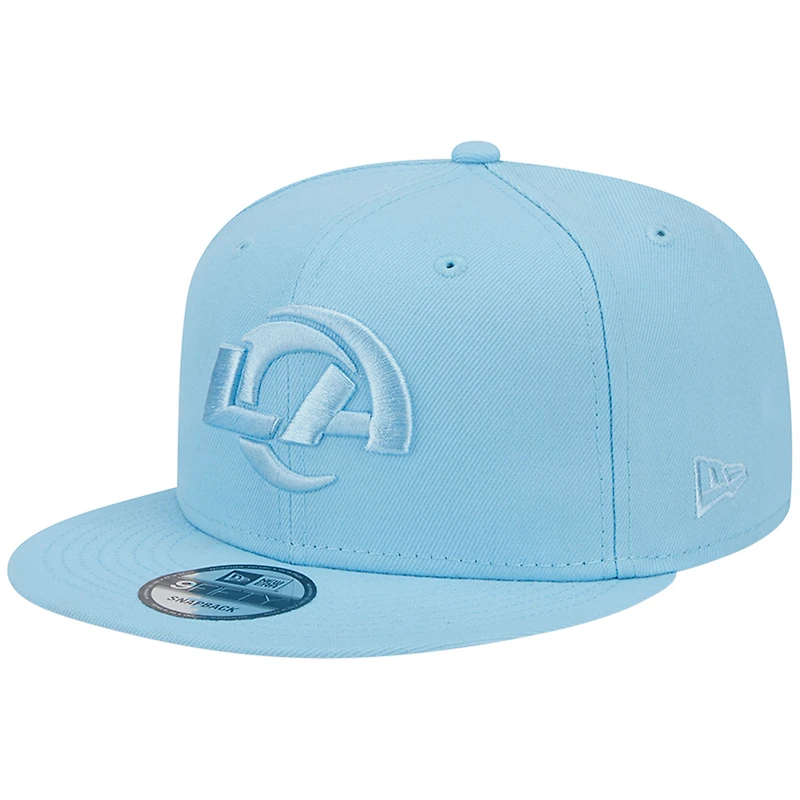 Men's New Era Light Blue Los Angeles Rams Color Pack Brights 9FIFTY Snapback Hat