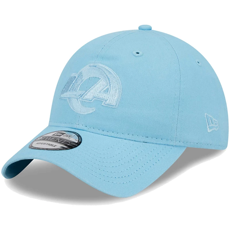 Men's New Era Light Blue Los Angeles Rams Core Classic 2.0 Brights 9TWENTY Adjustable Hat