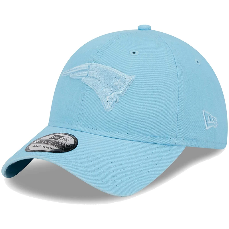 Men's New Era  Light Blue New England Patriots Core Classic 2.0 Brights 9TWENTY Adjustable Hat
