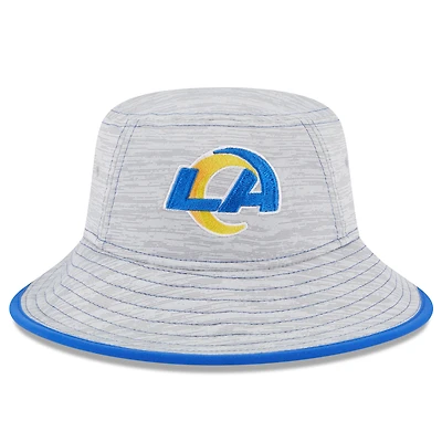 Men's New Era Gray Los Angeles Rams Game Bucket Hat