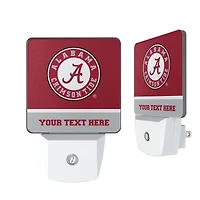 Alabama Crimson Tide Alternate Logo Personalized 2-Piece Nightlight Set