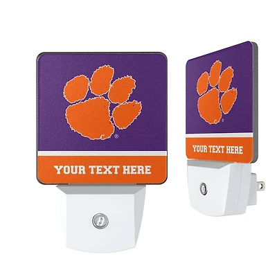 Clemson Tigers Personalized 2-Piece Nightlight Set
