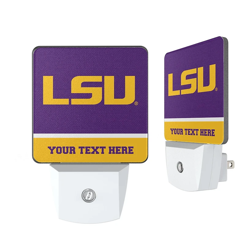 LSU Tigers Personalized 2-Piece Nightlight Set
