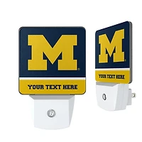 Michigan Wolverines Personalized 2-Piece Nightlight Set