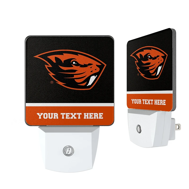 Oregon State Beavers Personalized 2-Piece Nightlight Set