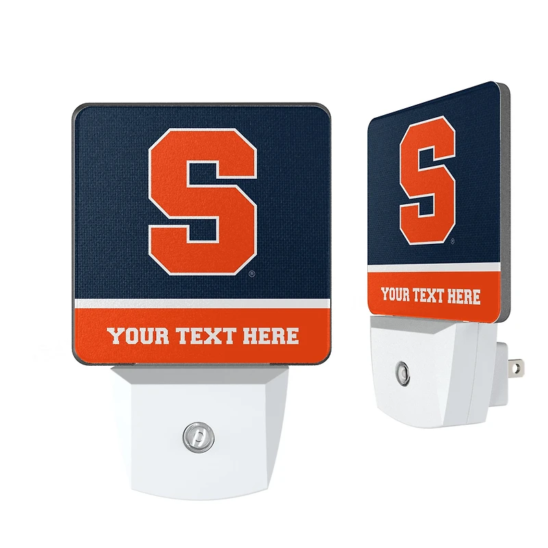 Syracuse Orange Personalized 2-Piece Nightlight Set